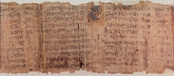 Dialogue of Ipuwer papyrus, 19Dyn hieratic (rtl)